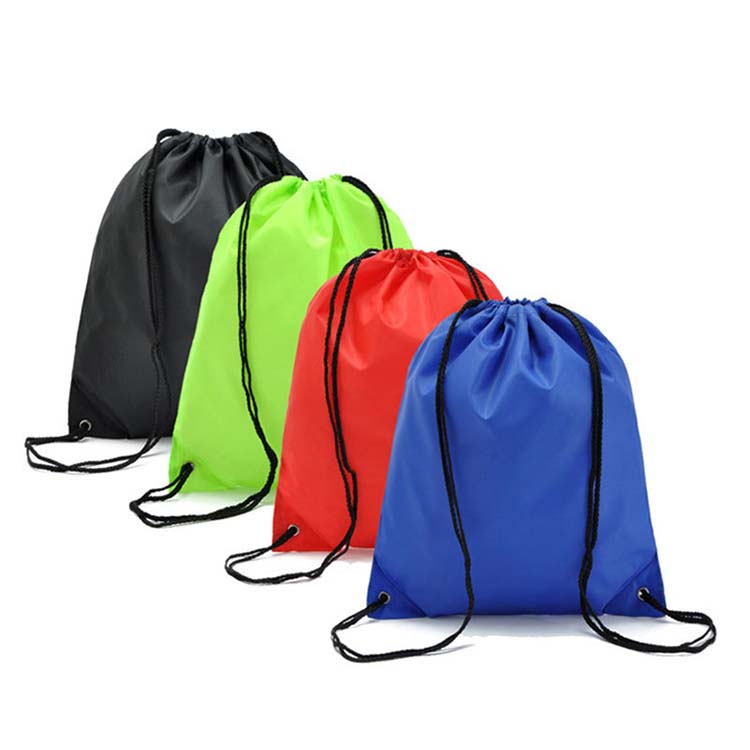 Wholesale 210D Polyester drawstring sports backpack bag