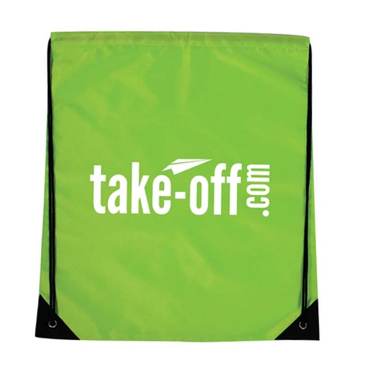 Wholesale 210D Polyester drawstring sports backpack bag