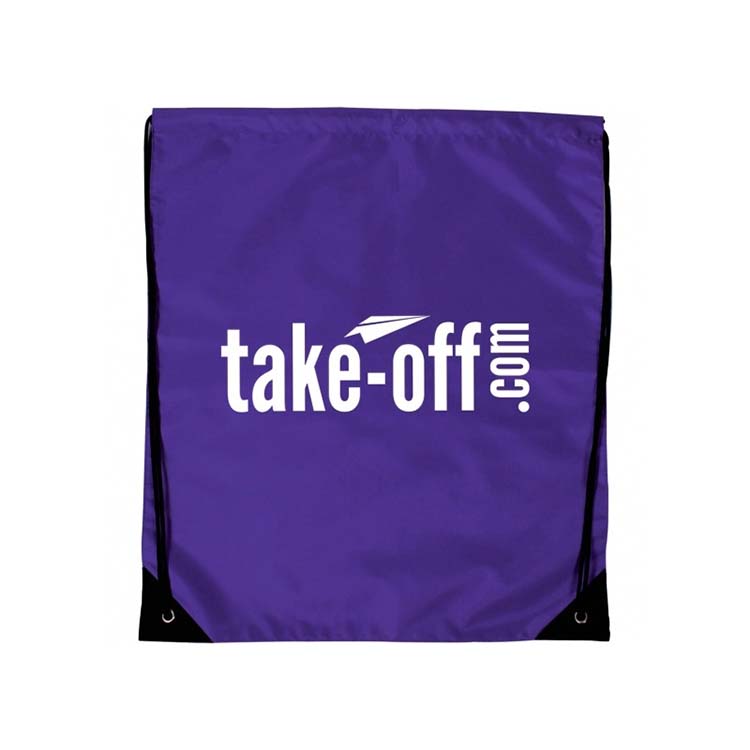 Wholesale 210D Polyester drawstring sports backpack bag