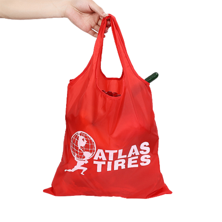 Reusable shopping bag strawberry foldable waterproof shopping bags