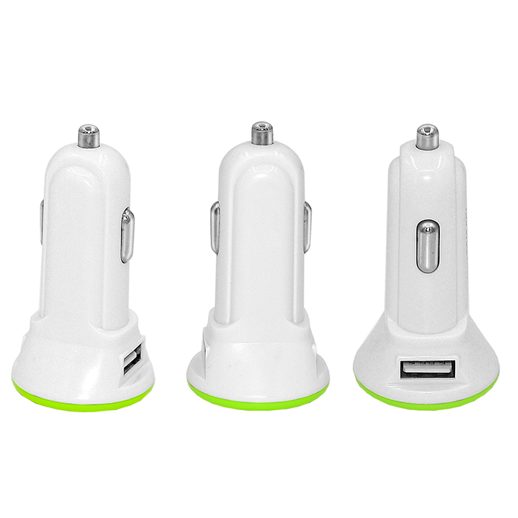 Custom logo car charger LED light factory OEM car charger adapter fast charging