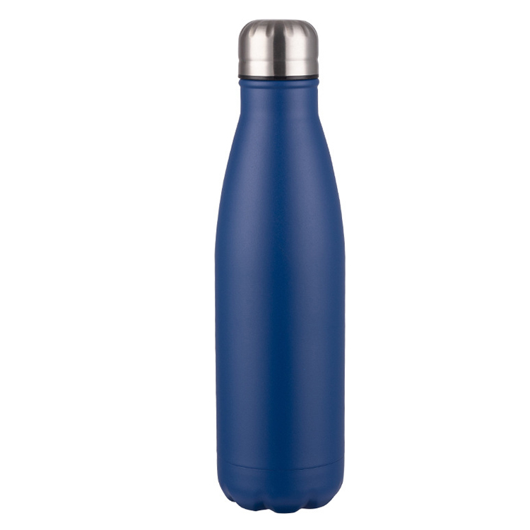 Double walled cola shape bpa free reusable stainless steel water bottle