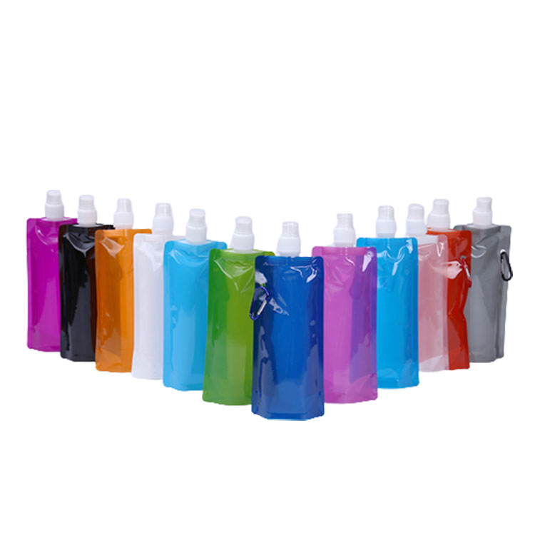 Custom logo 480Ml sublimation outdoor foldable collapsible gym sports water bottle