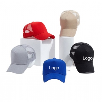 Custom logo print 5 panel structured sports baseball cap