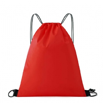 Promotional sports drawstring bag nylon gym waterproof polyester drawstring bag