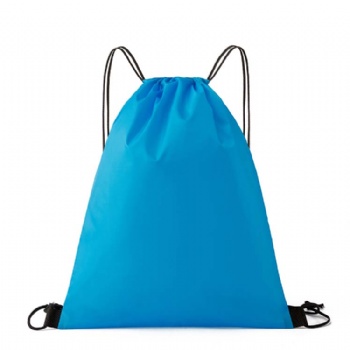 Promotional sports drawstring bag nylon gym waterproof polyester drawstring bag