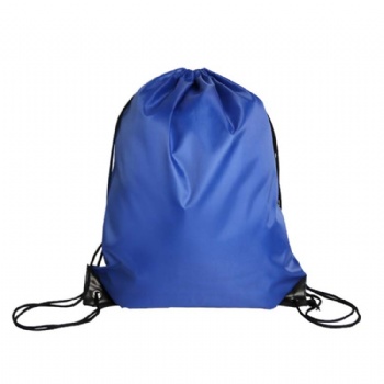 Promotional custom logo sports polyester drawstring bag