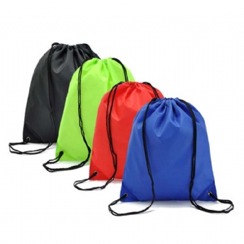 Wholesale 210D Polyester drawstring sports backpack bag