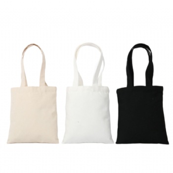 Custom logo printed natural organic cotton shopping tote bags