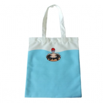 Custom logo women fashion beach blank soft cotton canvas bag