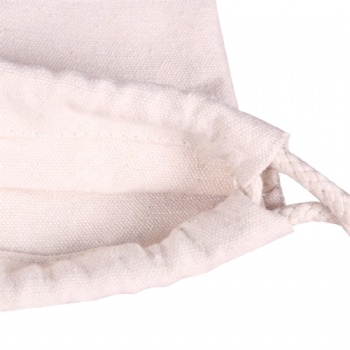 Wholesale white dust bags cotton canvas drawstring bag backpack with logo
