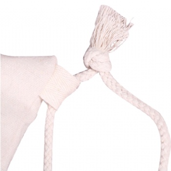 Wholesale white dust bags cotton canvas drawstring bag backpack with logo