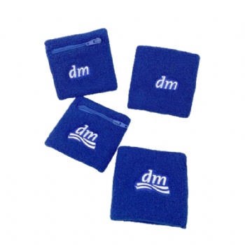 Factory wholesale custom color cotton sport wristband for sweat