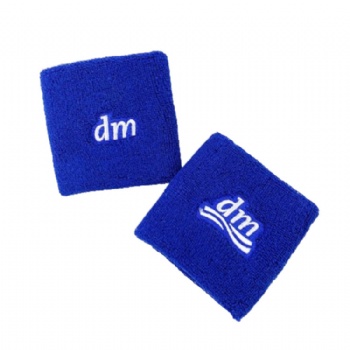 Factory wholesale custom color cotton sport wristband for sweat