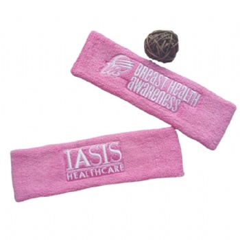 Wholesale oem workout sports tennis custom logo embroidery terry cloth sweatband