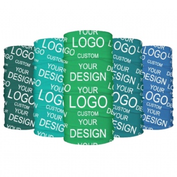 Custom logo headband scarf seamless tubular bandana