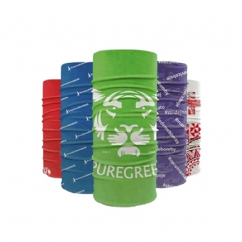 Custom printed logo snood seamless bandana multifunctional head scarf seamless neck gaiter