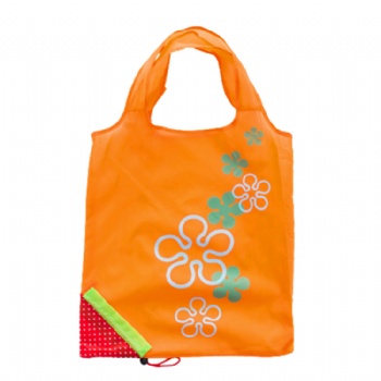 Wholesale custom logo printed strawberry foldable polyester shopping bag