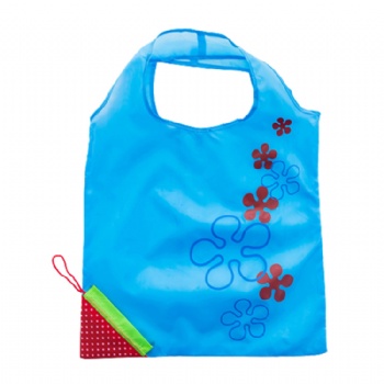 Wholesale custom logo printed strawberry foldable polyester shopping bag
