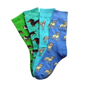 OEM design your own fancy novelty embroidery socks