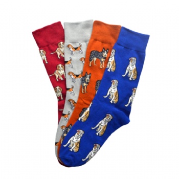 OEM design your own fancy novelty embroidery socks