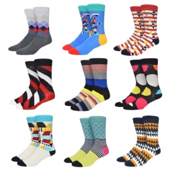 OEM crew men customize knitted embroidered design made cotton sports athletic socks