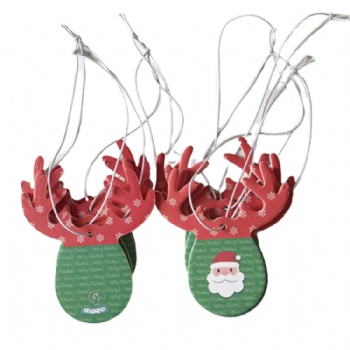 Long lasting hanging custom scented car air freshener card paper