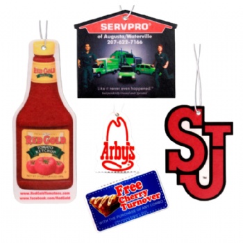 Customized shape design paper air freshener promotional car accessories hanging air freshener