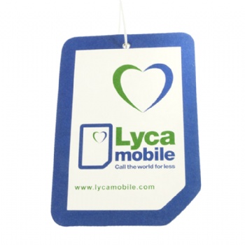 Customized logo all scents refresh paper car air fragrance air freshener