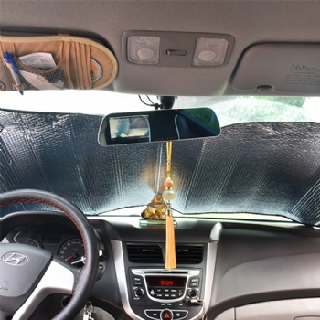 EPE foam Silver window car sunshades with customized logo