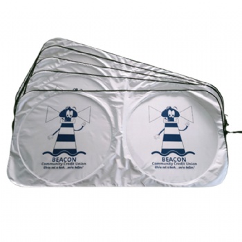 Protection heat insulation custom logo print car sun shade