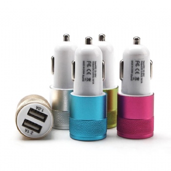 5V 2.1A Dual port universal mini USB car charger