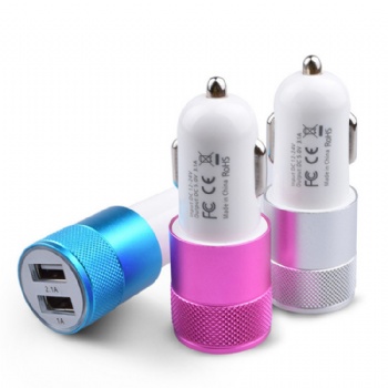 5V 2.1A Dual port universal mini USB car charger