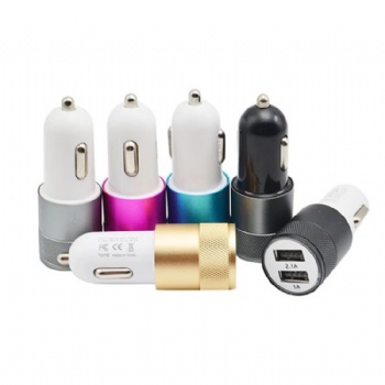 Car charging accessories dual usb car charger adapter 2 usb port