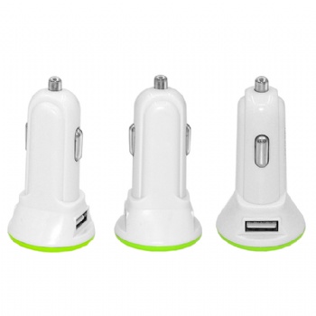 Custom logo car charger LED light factory OEM car charger adapter fast charging