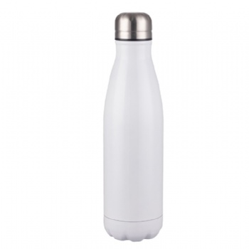 Double walled cola shape bpa free reusable stainless steel water bottle