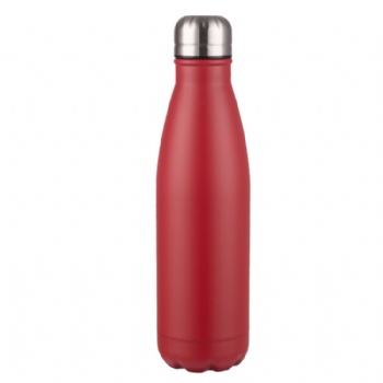 Double walled cola shape bpa free reusable stainless steel water bottle