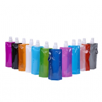 Custom logo 480Ml sublimation outdoor foldable collapsible gym sports water bottle