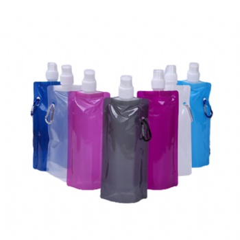 Custom logo 480Ml sublimation outdoor foldable collapsible gym sports water bottle