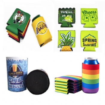 Insulated custom logo printing 12oz neoprene wine beer bottle sleeve