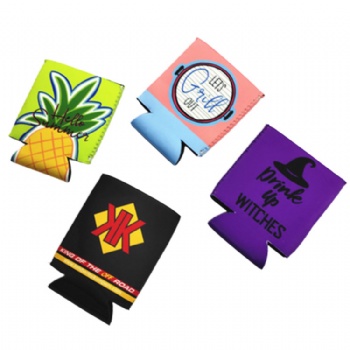 Insulated custom logo printing 12oz neoprene wine beer bottle sleeve